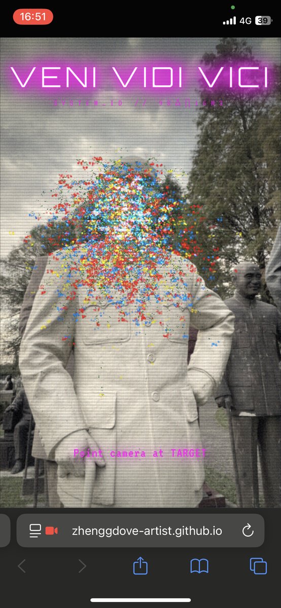 Chiang-Flower — statue intervention